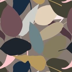 sundrenched foliage freya leaves greige 