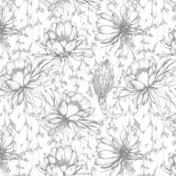 textured tropics etched in nature black white