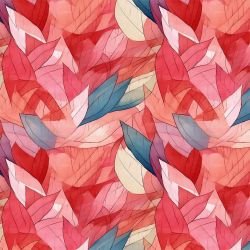 tinted garden leaf veil red blue