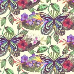 tropical medley butterfly collage