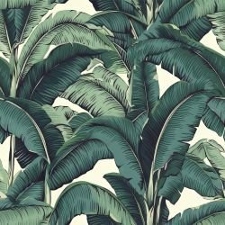 tropical medley palm silhouette teals