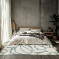 wanderline garden concept rug lineplay floral duckegg