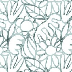 wanderline garden lineplay floral duckegg