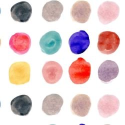 watercolour watery circles muted