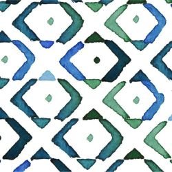 watercolour diamond dot emerald blue 