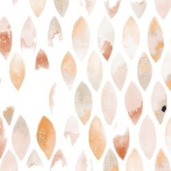 watercolour feather drops peach 