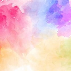 watercolour wash rainbow