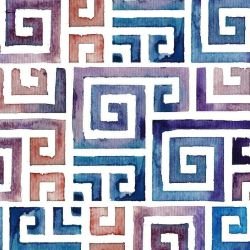 watercolour water maze cool tones