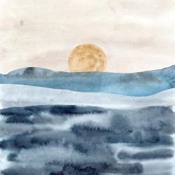 waves of earth peaceful pacific light blue