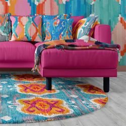 balinese style concept rug  kumbasari ikat