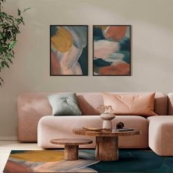 paint strokes concept rug wash paint dark teal