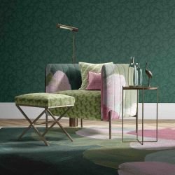 woodblock florals concept wallpaper