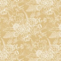 flower doodles timeless petals light yellow white reverse