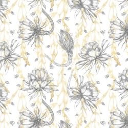 textured tropics drawn to bloom white gold